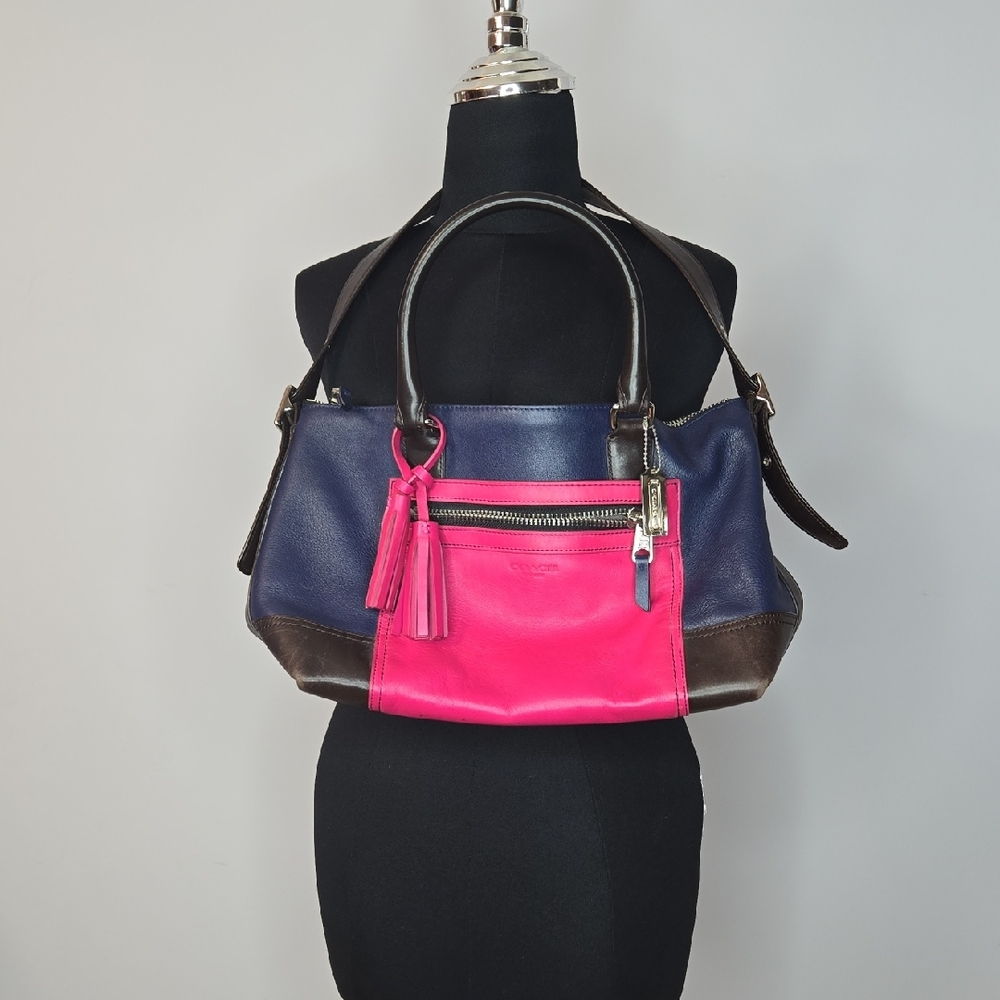 Coach Legacy Molly Graphite, Gray & Berry Bag